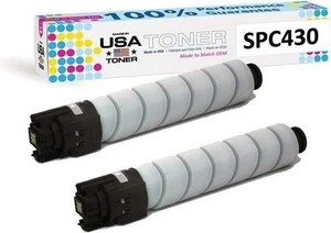 Compatible toner for Ricoh SP C430dn, SP C431dn, SP C440dn (Black, 2 cartridges) - Picture 1 of 6