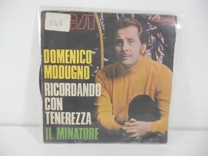 DOMENICO MODUGNO RICORDANDO CON TENEREZZA DISCO VINILE 45 GIRI 7 " - Picture 1 of 2