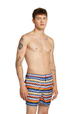 Missoni Mare Men's Swim Trunks in Multicolor Geometric Pattern-Size XL