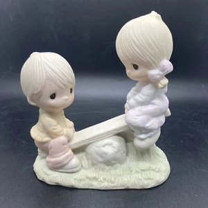 Precious Moments “Love Lifted Me” 1977 seesaw/teeter totter - Picture 1 of 11