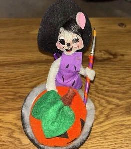 Annalee Pumpkin Jack o Linterna Artista Pintor Ratón 5", 2016 - Imagen 1 de 7