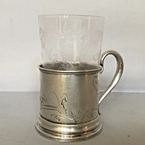 Antique Late 19 Century Russian Imperial 84 Silver Tea Glass Holder. - Picture 1 of 16
