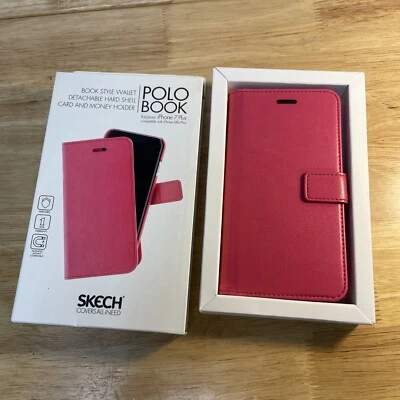 NEW Skech Polo Book Wallet Cover Case For iPhone 7 Plus 6 & 6 Plus 2016 - Image 1 of 4
