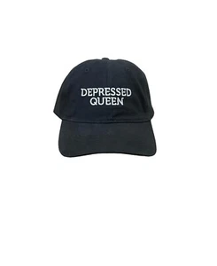 Empoderamiento a través de las emociones: gorra de papá ajustable bordada reina deprimida - Imagen 1 de 5