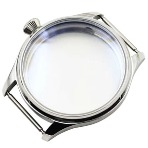 Corgeut 44mm stainless Steel Case For Seagull ST36 6497/6498 mechanical watch D - Picture 1 of 10
