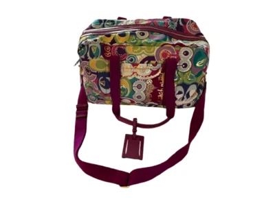 Bolso de Lona Coach Poppy Pop C Tela Graffiti Cuero Dorado Metálico para Noche Foto 1 de 4