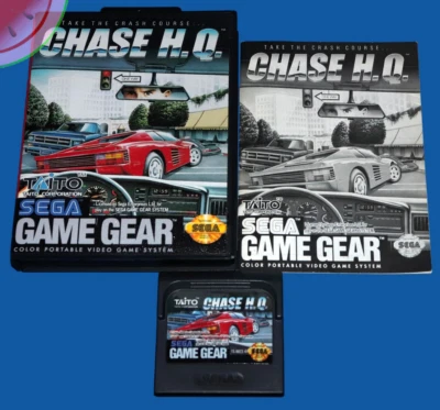 TESTED Sega GAME GEAR Genuine CHASE HQ H.Q. Complete with Manual in NEW Box CIB - Image 1 of 4