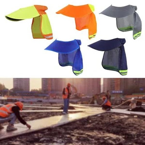 Hard Hat Sun Shade Wide Brim Hard Hat Accessories Summer Neck Shield Cover - Picture 1 of 37