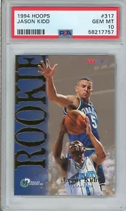 1994 Hoops #317 Jason Kidd PSA GEM 10 - Picture 1 of 2