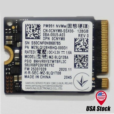 Samsung/Kioxia/Kingston etc. 2230 NVMe M.2 128GB/256GB SSD - Random Brand - Image 1 of 4