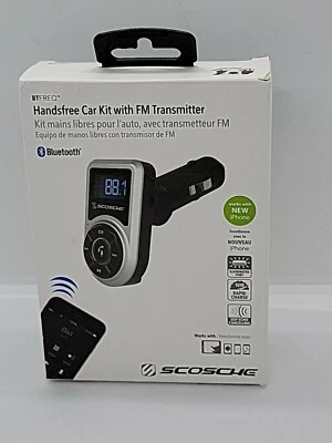 Scosche Handsfree Car Kit with FM Transmitter with Bluetooth - NEW - Image 1 of 3