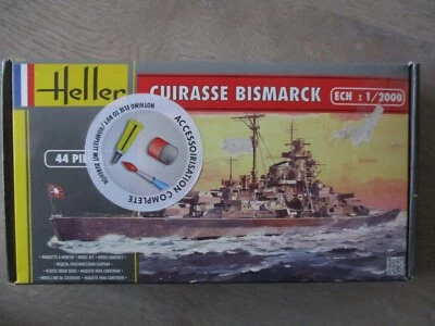 HELLER MAQUETTE CUIRASSE BISMARCK  1/2000 réf 49051 - Photo 1/3