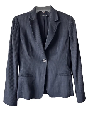 Блейзер женский Elie Tahari Peak на лацканах на одной пуговице черный размер 4 - Изображение 1 из 4