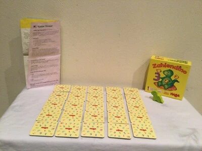 HABA NUMBER DINO (ZAHLENDINO) GAME, 3 YEARS  PLUS + INSTRUCTIONS, MADE GERMANY - Image 1 of 4