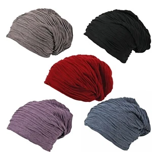 Unisex Suave Jersey Slouch Wave Forrado Gorro Gorra de Esquí Sombrero - Imagen 1 de 3