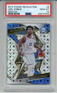 2019 Panini Revolution Groove #9 Joel Embiid 76ers PSA 10 LOW POP VERY RARE - Bild 1 von 2