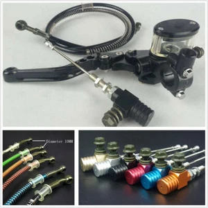 Durable Motorcycle Bike Hydraulic Clutch Lever Master Cylinder Knitting Oil Hose - Bild 1 von 9