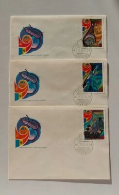 Set of 3 envelopes FDC USSR International flights in SPACE - Image 1 of 4