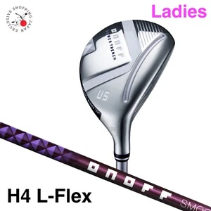 ONOFF Utility Hybrid Wings Ladies H4 L-Flex SMOOTH KICK LP-425U Graphite Shaft - Picture 1 of 12
