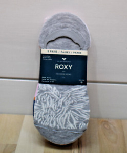 Roxy No Show Socks Set of 5 Pairs Assorted New! NWT