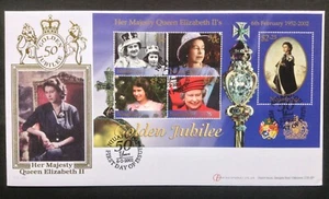 GB Buckingham 2002 QEII Golden Jubilee Niuafo'ou Hoja M/Hoja en Cubierta del Primer Día - Imagen 1 de 2