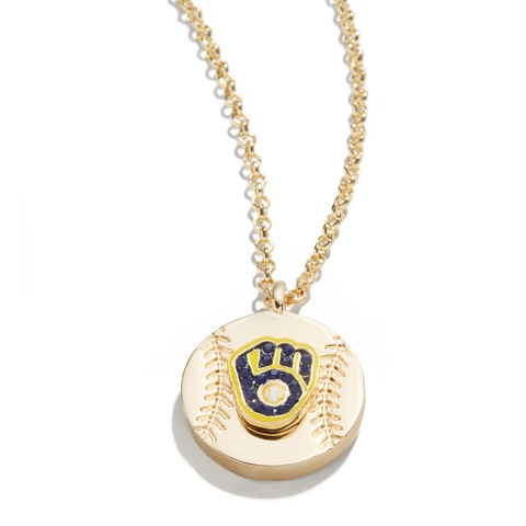 BaubleBar Milwaukee Brewers Pendant Necklace Cover