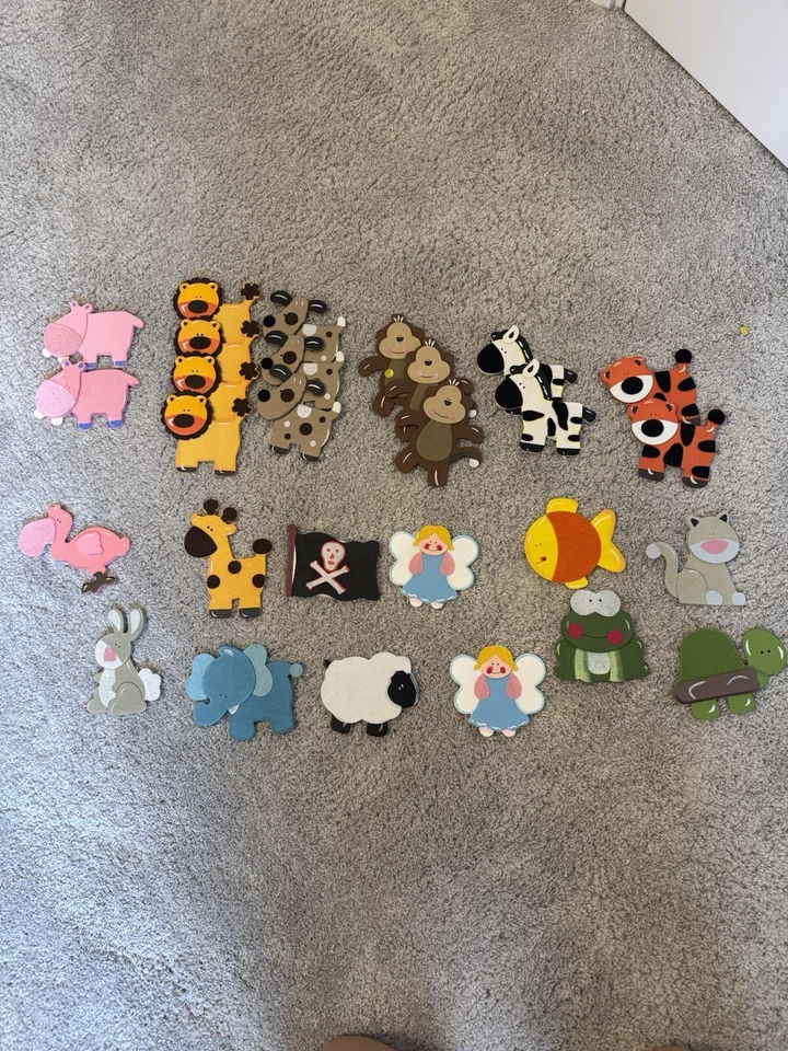 Safari Animales de la Selva Pato de Goma Madera Baby Shower Favores, Paquete de 28 Piezas Foto 1 de 4