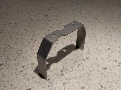 NICE USED ORIGINAL PORSCHE 356A 356B 356C VDO TACHOMETER RETAINING BRACKET - Image 1 of 3