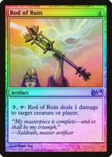 Rod of Ruin FOIL Magic 2010 / M10 NM Artifact Uncommon MAGIC MTG CARD ABUGames