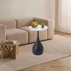Modern Sofa Side Table, Round Accent Table, Round End Table for Small Spaces - Picture 1 of 20