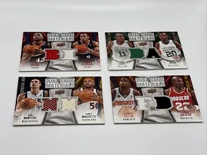 4 upper deck dual game materials 09-10 Cards Lot Nowitzki, Drexler, Allen & More - Picture 1 of 6