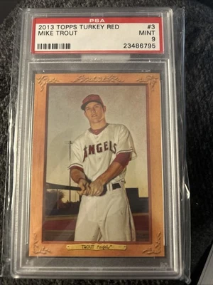 2013 Topps Turkey Red Mike Trout #3 PSA 9 MINT! Low Pop - Image 1 of 2