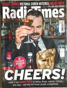 RADIO TIMES CHEERS! Danny DYER Keeley HAWES Victoria COREN July 2025 TV Magazine - Picture 1 of 3