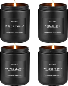 Scented Candles Set | Men Candle Set, Scented Candles for Home, Gifts for Men -  - Picture 1 of 12