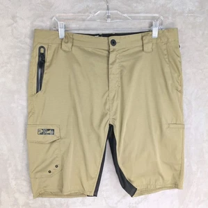 Pelagic Hybrid Dri Flex Performance Ripstop Angelshorts Khaki Herren Gr. 34 - Bild 1 von 12
