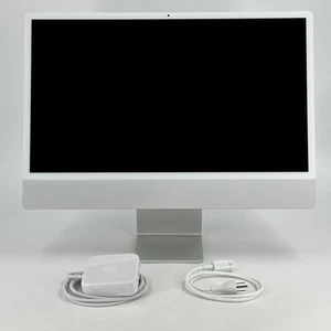 iMac 24 Silver 2021 3.2 GHz M1 8-Core CPU 8-Core GPU 8GB RAM 256GB SSD - Afbeelding 1 van 6