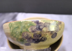 222 Fifth Studio GRAPEVINE Khaki 6 5/8 " x 2 1/4 " Bowls Set of 2 - Picture 1 of 6