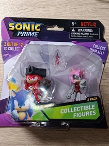 *FREE SHIP* RUSTY ROSE (AMY) + KNUCKLES the DREAD  SONIC the HEDGEHOG PRIME 2 PK - Picture 1 of 3