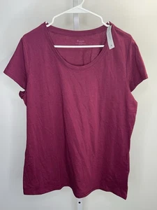 No Boundaries Damen Kurzarm T-Shirt Burgund, Gr. XXL (19).Neu mit Etikett.  1Q - Bild 1 von 8