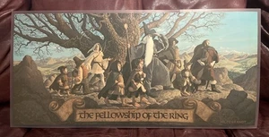 Vintage 1976 JRR Tolkien June Only Calendar LOTR- Hildebrandt Laminated See Des - Picture 1 of 12