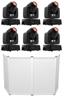 (6) Chauvet Intimidator Spot 110 Compact Moving Head Spot Beam Lights + Facade - Image 1 of 4