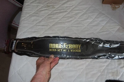 DURA BODY TITAN SERIES CINTURÓN ENTRENAMIENTO LEVANTAMIENTO DE PESAS NEGRO PEQUEÑO NUEVO 3411 Foto 1 de 4