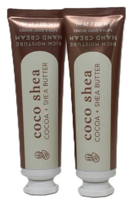 2 Coco Shea Butter Hand Cream Rich Moisture Bath Body Works Cocoa Rich Moisture - Image 1 of 4