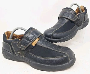 Dr. Komfort Douglas Herrenschuh Größe 10,5 W Weite schwarz hellbraun Leder Mesh - Bild 1 von 9