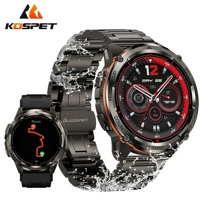 KOSPET® TANK T3 ULTRA 2 Military Smartwatch Dual GPS 15 Tage Batterie 5ATM/IP69K - Bild 1 von 4