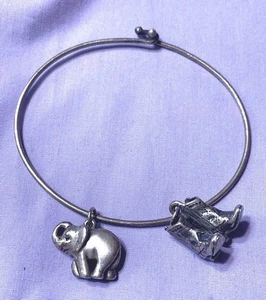 VINTAGE JAMES AVERY STERLING ARMBAND AVERY ELEFANT AVERY COWBOY STIEFEL CHARM - Bild 1 von 4