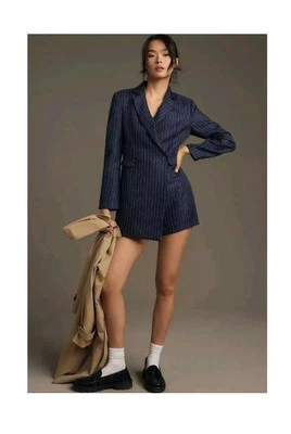 NUEVO CON ETIQUETAS Anthropologie English Factory Blazer Mameluco MEDIANO RARO! Foto 1 de 4