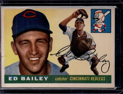 1955 Topps #69 Ed Bailey Cincinnati Redlegs VG-EX (crease) - Image 1 of 2