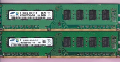 8GB 2x4GB PC3-10600 DDR3-1333 SAMSUNG M378B5273CH0-CH9 Desktop Ram Memory Kit - Image 1 of 3