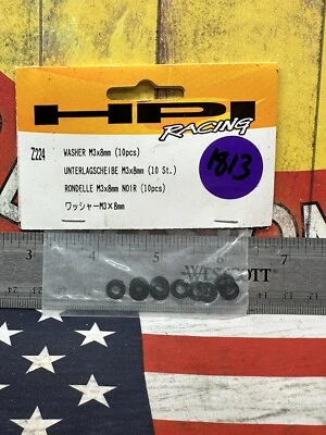Vintage HPI Z224 Washer 3 X 8mm X 10pc. NewInPack - Image 1 of 3